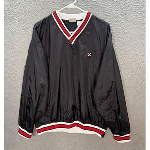Vintage Jerzees Jacket Adult Large Black Windbreaker‎ Grunge Skater 90s Y2K Mens